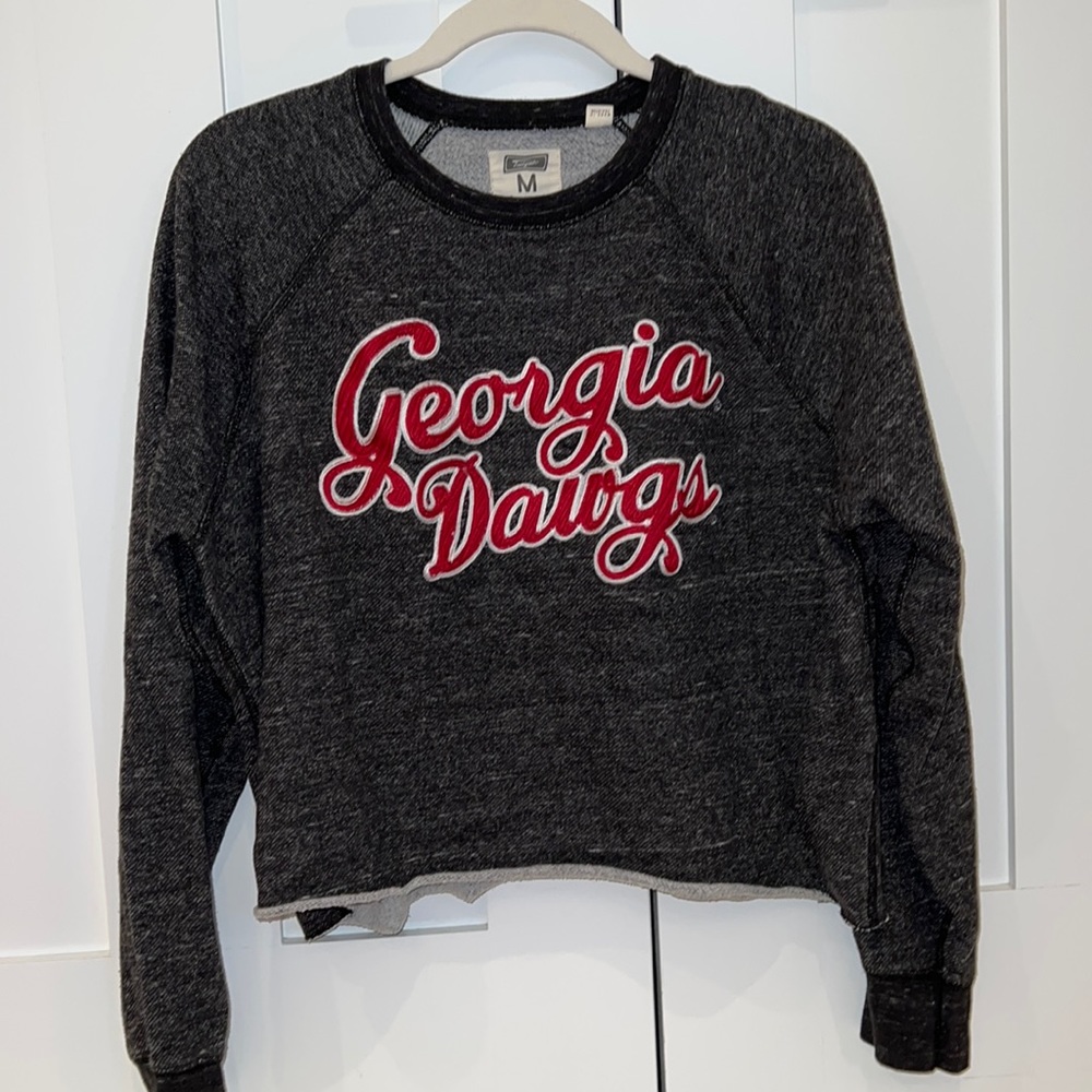 Georgia Bulldawgs Grey Sweatshirt w/ Red Lettering